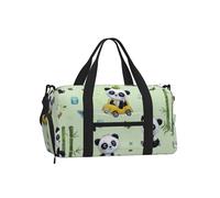Mexpekil Baby Panda Playing Gym Bag with Shoe Compartment Waterproof Duffel Bag Large Overnight Weekend Bags Travel Holdall for Women Men Teens
