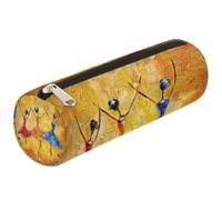 Mexpekil Ballerina Women Abstract Oil Painting Pencil Case for Girls Boys Stationery Pouch Organiser Small School Supply Bag for Students Office