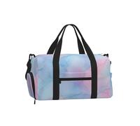 Mexpekil Beautiful Marble Pattern Gym Bag with Shoe Compartment Waterproof Duffel Bag Large Overnight Weekend Bags Travel Holdall for Women Men Teens