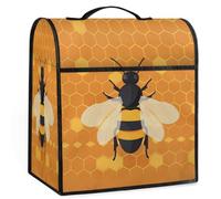 Mexpekil Bee Honeycomb Stand Mixer Cover 5-8 Quart Kitchen Appliance Dust Covers with Top Handle and Pockets Universal Kitchen Applian Decor Protector Accessories