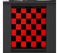 Mexpekil Black Red Checkered Dishwasher Magnet Cover 21x26Inch Decorative Dish Washer Sticker for Front Door Waterproof Kitchen Appliance Panel Magnetic Decal