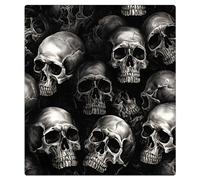 Mexpekil Black Skull Heads Dishwasher Magnet Cover | Reusable Dish Washer Covers Decorative Dishwasher Front Panel Magnetic Cover Sticker for Kitchen Appliances 21x26inch