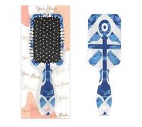Mexpekil Blue Chevron Ocean Anchor Detangling Paddle Hair Brush Wet Dry Hair Brushes Massage Air Cushion Comb for ids Girls Women Men