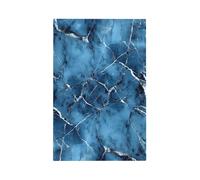 Mexpekil Blue Marble Pattern Light Switch Cover 1 Gang Single Blank Outlet Cover Decorative Wall Plate for Home Office