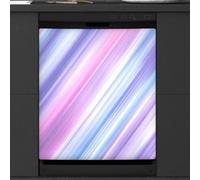 Mexpekil Blue Purple Striped Dishwasher Magnet Cover 23x26Inch Decorative Dish Washer Sticker for Front Door Waterproof Kitchen Appliance Panel Magnetic Decal