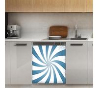 Mexpekil Blue White Stripes Dishwasher Magnet Cover 21x26Inch Decorative Dish Washer Sticker for Front Door Waterproof Kitchen Appliance Panel Magnetic Decal