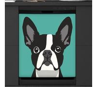 Mexpekil Boston Terrier Dishwasher Magnet Cover 21x26Inch Decorative Dish Washer Sticker for Front Door Waterproof Kitchen Appliance Panel Magnetic Decal