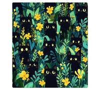 Mexpekil Bright Flowers Plant Cat Dishwasher Magnet Cover 21x26Inch Decorative Dish Washer Sticker for Front Door Waterproof Kitchen Appliance Panel Magnetic Decal