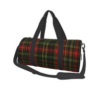 Mexpekil Buffalo Check Plaid Foldable Gym Bag Carry On Travel Duffle Bags Waterproof Woman Men Hand Luggage Bag Large Weekend Overnight Bags for Sports Dance with Removable Strap