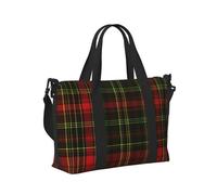 Mexpekil Buffalo Check Plaid Travel Duffel Bag Waterproof Sports Gym Bag Large Weekend Overnight Bags for Women Men Foldable Carry On Luggage Tote Bag for Flight