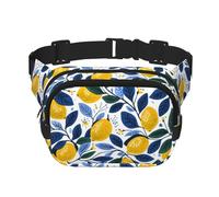 Mexpekil Bumbag Summer Lemon Leaves Fanny Pack Women Men Waterproof Fashion Waist Packs with Adjustable Strap Crossbody Belt Bag for Running Hiking