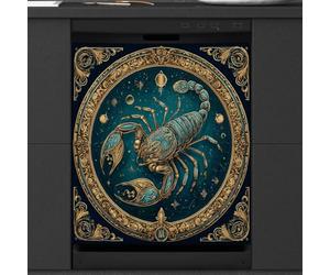Mexpekil Cancer Sign Pattern Dishwasher Magnet Cover 23x26Inch Decorative Dish Washer Sticker for Front Door Waterproof Kitchen Appliance Panel Magnetic Decal