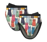 Mexpekil Cartoon Cat Oven Gloves Heat Resistant Oven Mitts Silicone Oven Glove Kitchen Mini Oven Gloves for Cooking Baking Grilling Barbecue 1 Pair