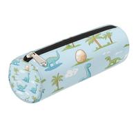 Mexpekil Cartoon Dinosaurs Pale Tree Pencil Case for Girls Boys Stationery Pouch Organiser Small School Supply Bag for Students Office