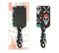 Mexpekil Cartoon Pirate Skull Bones Detangling Paddle Hair Brush Wet Dry Hair Brushes Massage Air Cushion Comb for ids Girls Women Men