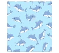 Mexpekil Cartoon Style Dolphin Dishwasher Magnet Cover 21x26Inch Decorative Dish Washer Sticker for Front Door Waterproof Kitchen Appliance Panel Magnetic Decal