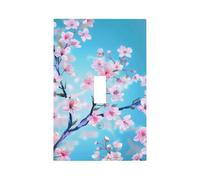 Mexpekil Cherry Blossom Tree Branches Light Switch Cover 1 Gang Single Toggle Outlet Cover Decorative Wall Plate for Home Office