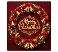 Mexpekil Christmas Bell Wreath Dishwasher Magnet Cover 21x26Inch Decorative Dish Washer Sticker for Front Door Waterproof Kitchen Appliance Panel Magnetic Decal