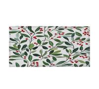 Mexpekil Christmas Mistletoe Red Berries Leaves 1 pcs Magnetic Fluorescent Light Covers for Ceiling Lights 2x4 FT Lamp Shade Cover
