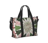Mexpekil Christmas Trees Pink Green Leaf Travel Duffel Bag Waterproof Sports Gym Bag Large Weekend Overnight Bags for Women Men Foldable Carry On Luggage Tote Bags for Flight