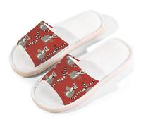 Mexpekil Coffee Lemur Linen Slippers for Women Men Non-Slip House Shoes Open Toe Summer Sliders Slip on Indoor Outdoor Slipper (8.5-9)