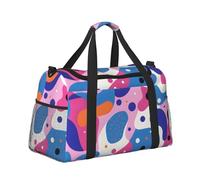 Mexpekil Colorful Abstract Duffel Bag Large Carry On Hand Luggage Bags Waterproof Weekender Bags Foldable Tote Bag for Travel Sports Gym Dance