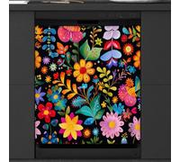 Mexpekil Colorful Flower Floral Spring Dishwasher Magnet Cover 23x26Inch Decorative Dish Washer Sticker for Front Door Waterproof Kitchen Appliance Panel Magnetic Decal
