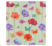 Mexpekil Colorful Flowers Bright Dishwasher Magnet Cover 21x26Inch Decorative Dish Washer Sticker for Front Door Waterproof Kitchen Appliance Panel Magnetic Decal