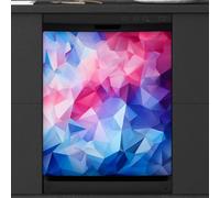 Mexpekil Colorful Geometry Dishwasher Magnet Cover 21x26Inch Decorative Dish Washer Sticker for Front Door Waterproof Kitchen Appliance Panel Magnetic Decal