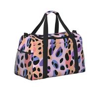 Mexpekil Colorful Leopard Print Pattern Duffel Bag Large Carry On Hand Luggage Bags Waterproof Weekender Bags Foldable Tote Bag for Travel Sports Gym Dance
