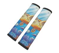 Mexpekil Colorful Sea Turtle Swim Car Seat Belt Pads 2 Pack