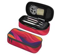 Mexpekil Colorful Waves Pencil Case for Girls Boys with Compartments Large Pen Organizer Bag Zipper Multi-Use Pouch for School Supplies, Makeup Cosmetics, Kids, Adults