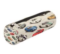 Mexpekil Cool Race Cars Pencil Case for Girls Boys Stationery Pouch Organiser Small School Supply Bag for Students Office