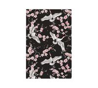 Mexpekil Crane Cherry Blossom Light Switch Cover 1 Gang Single Blank Outlet Cover Decorative Wall Plate for Home Office