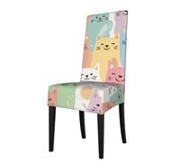 Mexpekil Cute Cats Pet Stretch Dining Chair Covers Washable Chair Protectors Slipcovers for Kitchen, Wedding, Party Decor 1 Pack