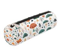 Mexpekil Cute Mushroom Element Pencil Case School Supplies Pouch Bag for Girls Boys Teenagers, Women Makeup Brush Bag