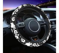 Mexpekil Cute Panda Steering Wheel Covers Universal Car Steering Wheel Cover Anti-Slip Steering Wheel Protective Cover Decorative Car Accessories fit Most Cars (38cm/15inch) 1 Pack