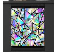 Mexpekil Diamond Geometry Dishwasher Magnet Cover 21x26Inch Decorative Dish Washer Sticker for Front Door Waterproof Kitchen Appliance Panel Magnetic Decal