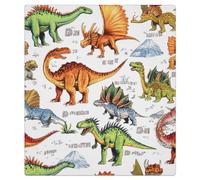 Mexpekil Dinosaurs Colorful Animal Dishwasher Magnet Cover 21x26Inch Decorative Dish Washer Sticker for Front Door Waterproof Kitchen Appliance Panel Magnetic Decal