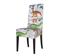 Mexpekil Dinosaurs in Various Stretch Dining Chair Covers Washable Chair Protectors Slipcovers for Kitchen, Wedding, Party Decor 1 Pack