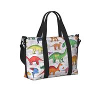 Mexpekil Dinosaurs in Various Travel Duffel Bag Waterproof Sports Gym Bag Large Weekend Overnight Bags for Women Men Foldable Carry On Luggage Tote Bags for Flight