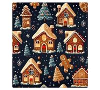 Mexpekil Dishwasher Magnet Cover 21x26 in, Gingerbread Man House Trees Waterproof Decorative Magnetic Dishwasher Cover Sticker for Kitchen Appliances Decor