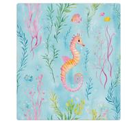 Mexpekil Dishwasher Magnet Cover Decorative, Colorful Seahorse Coral Waterproof Dishwasher Panel Decal Refrigerator Magnets for Home Kitchen Decor, 21x26inch