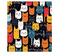 Mexpekil Dishwasher Magnet Cover Decorative, Cute Cats Doodle Pattern Waterproof Dishwasher Panel Decal Refrigerator Magnets for Home Kitchen Decor, 21x26inch