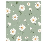 Mexpekil Dishwasher Magnet Cover Decorative, Green Daisy Floral Waterproof Dishwasher Panel Decal Refrigerator Magnets for Home Kitchen Decor, 21x26inch