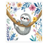 Mexpekil Dishwasher Magnet Cover Decorative, Watercolor Koala Flowers Waterproof Dishwasher Panel Decal Refrigerator Magnets for Home Kitchen Decor, 21x26inch