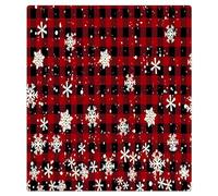 Mexpekil Dishwasher Magnet Cover Decorative, Winter Snowflake Buffalo Plaid Waterproof Dishwasher Panel Decal Refrigerator Magnets for Home Kitchen Decor, 21x26inch