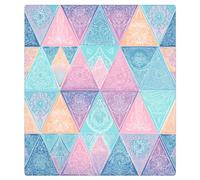 Mexpekil Dishwasher Magnet Cover for Door Front, Colorful Triangle Texture Reusable Decorative Panel for Dishwasher, Refrigerator, 21x26 Inch