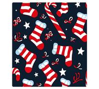 Mexpekil Dishwasher Magnet Cover for Door Front, Reusable Decorative Panel for Dishwasher, Refrigerator, 21x26 Inch, Christmas Stocking And Candy Canes