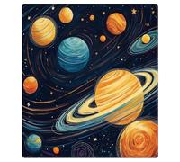 Mexpekil Dishwasher Magnet Cover for Door Front, Solar System Planets Reusable Decorative Panel for Dishwasher, Refrigerator, 21x26 Inch
